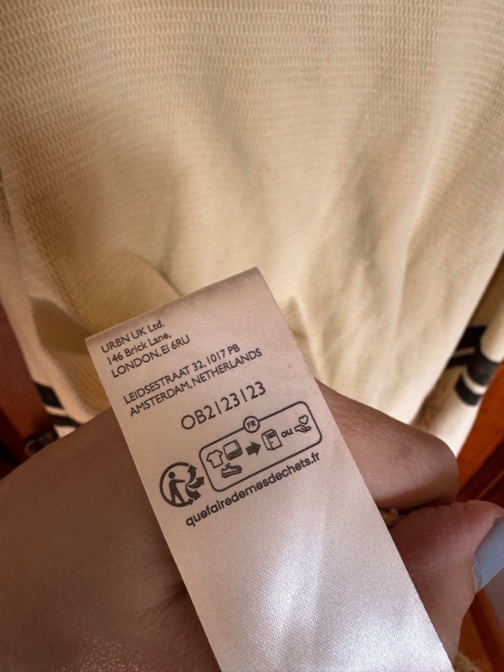 We The Free Beige Number 17 Henley Sweatshirt - Picture 10 of 10